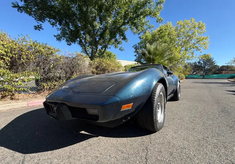 Dark blue 1979 Chevrolet Corvette at pickup in Rocklin, California