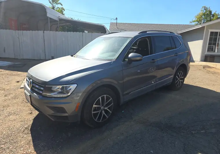 Gray 2021 Volkswagen Tiguan at pickup in Lakeside, California