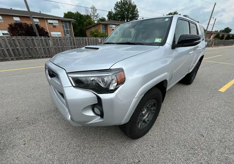 The same Toyota 4Runner on a parking lot at delivery near Columbus, Ohio