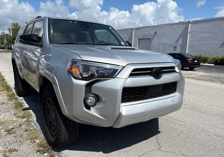 Silver 2020 Toyota 4Runner at pickup in North Miami, Florida