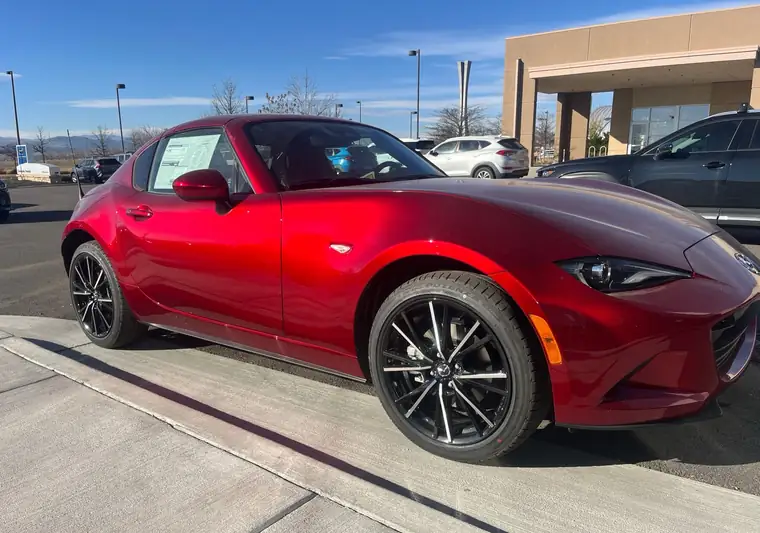 The same Miata RF at delivery in Loveland, Colorado
