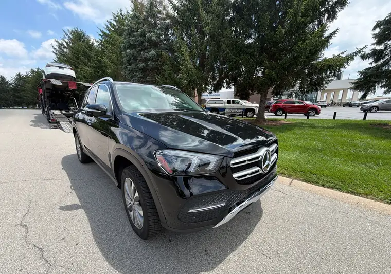 Black 2020 Mercedes-Benz GLE at pickup at a dealership in Indianapolis, Indiana