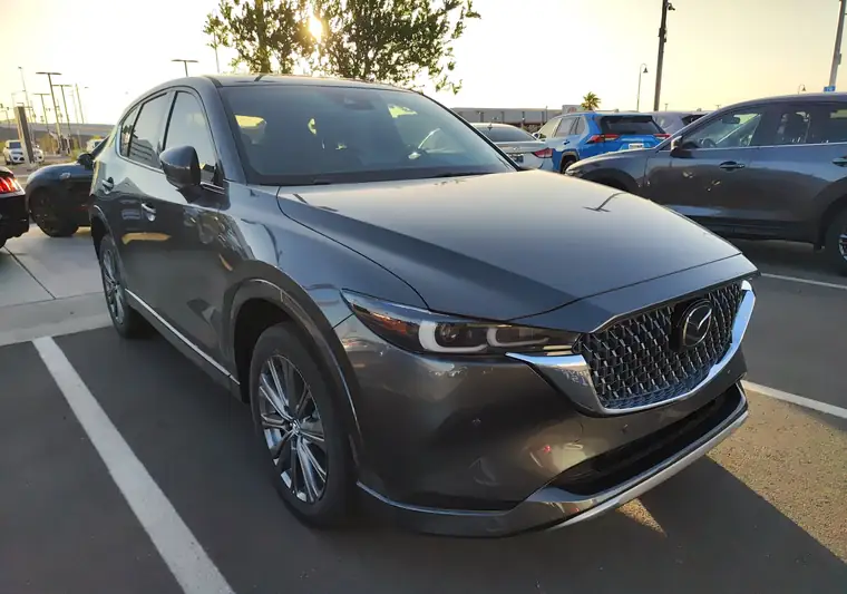 The same CX-5 at a dealership at delivery in Henderson, Nevada