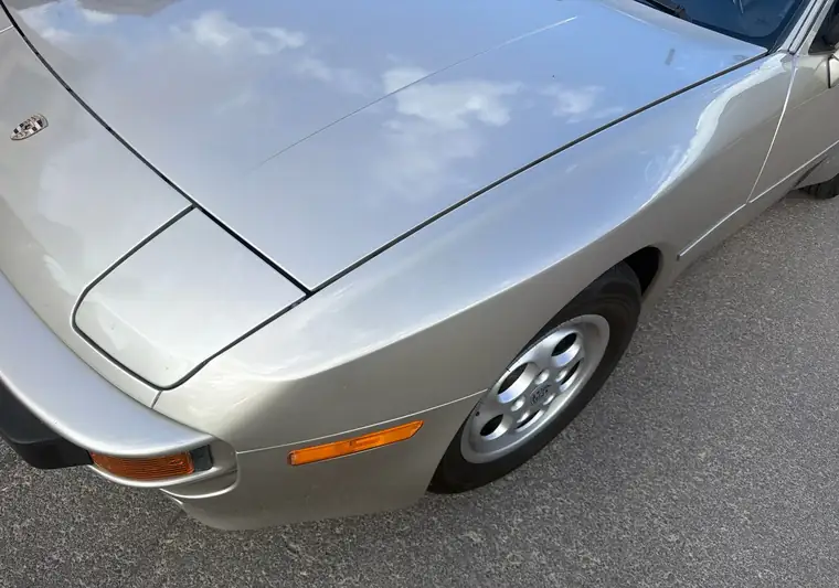 The same Porsche 944 at delivery in Las Vegas, Nevada