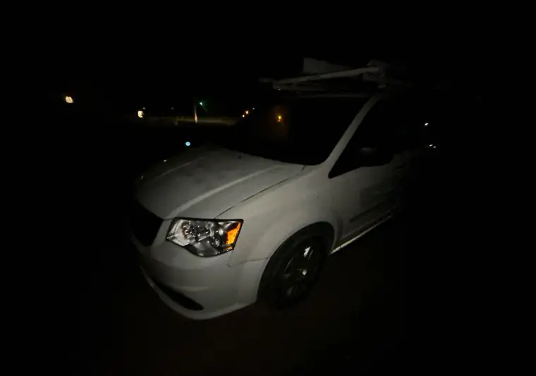 The same Ram C/V at night at delivery in Oneida, New York