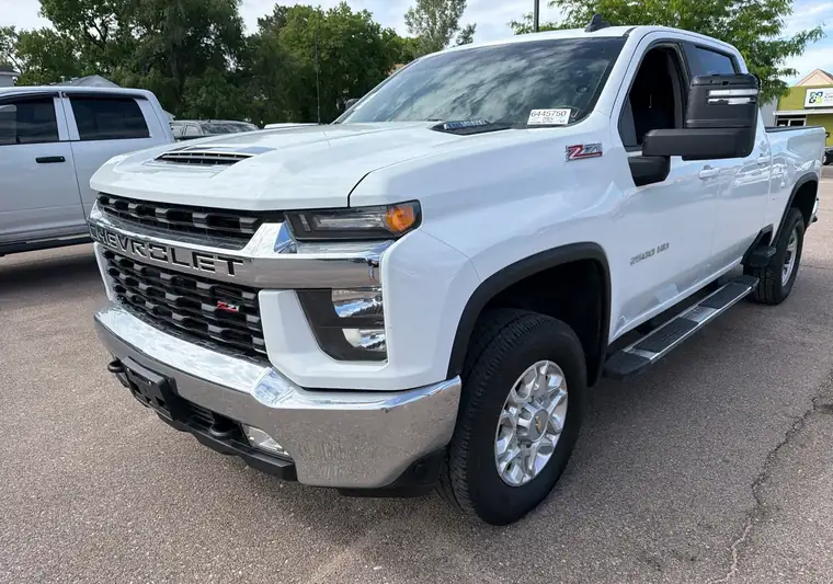 The same Silverado 2500 on a lot at delivery in Grand Island, Nebraska