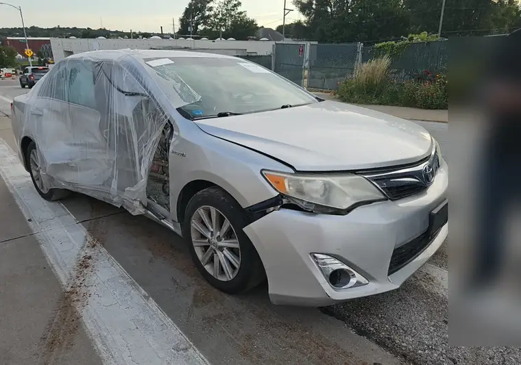 The same Camry on the street at delivery in Omaha, Nebraska