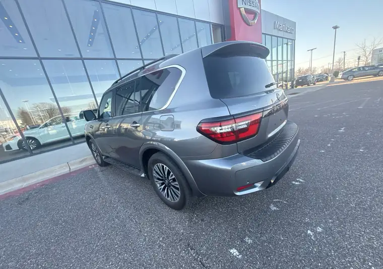 The same Armada at a dealership at delivery in Mankato, Minnesota