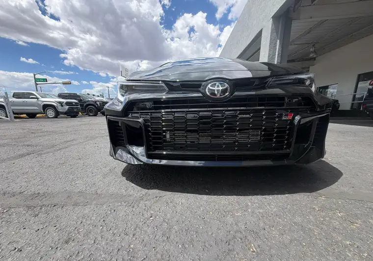 Black 2025 Toyota GR Corolla at pickup at a dealer in Santa Fe, New Mexico