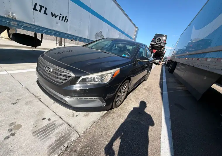 The same Hyundai Sonata at delivery in Bulls Gap, Tennessee