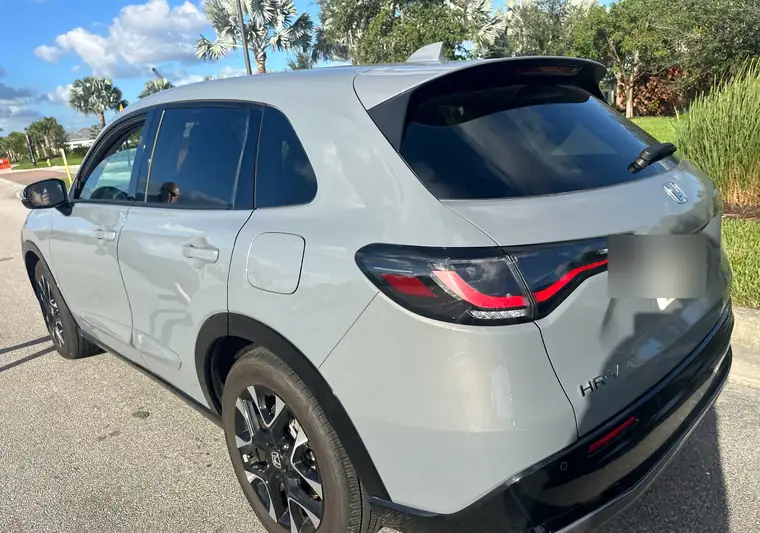 The same Honda HR-V at delivery in Palm Beach Gardens, Florida