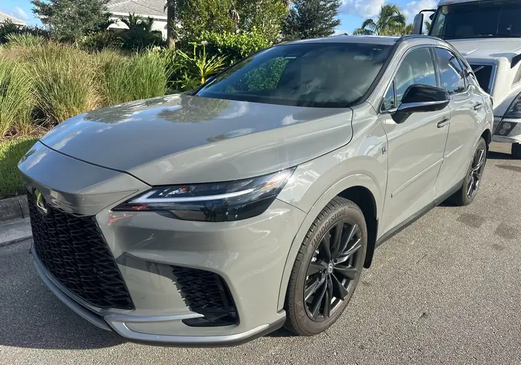 The same Lexus at delivery in Palm Beach Gardens, Florida